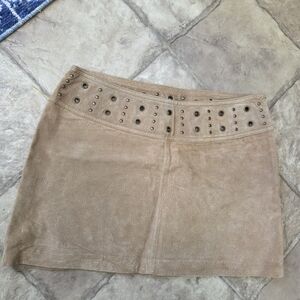 Genuine Suede Skirt